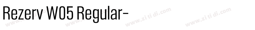 Rezerv W05 Regular字体转换 Rezerv W05 Regular字体转换